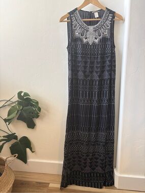 h&m sheer maxi dress Women's Apricot Flounced chiffon dress